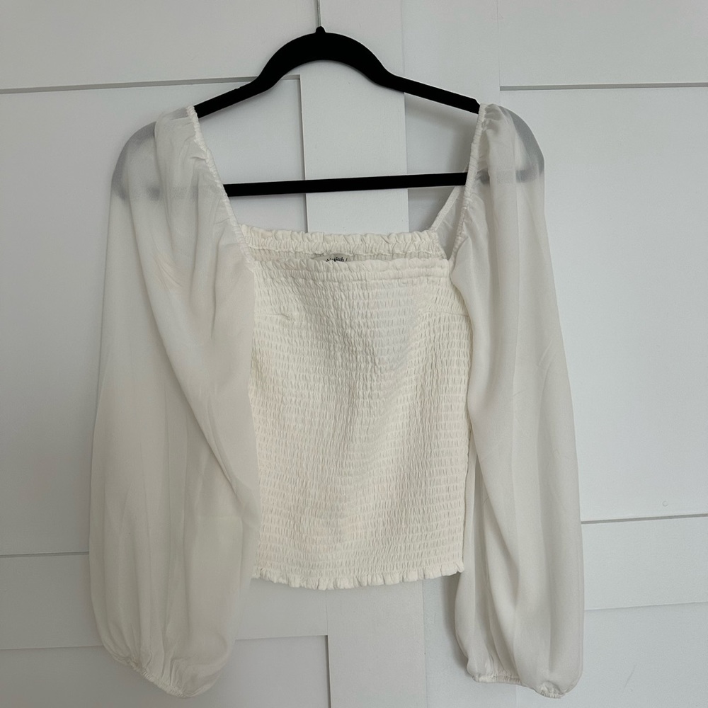 White Abercrombie and fitch top
